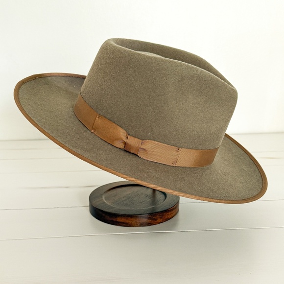 Gigi Pip Monroe Rancher Fedora Hat - Brown, Size 59 M/L - Like New ($146 Retail) - Picture 4 of 6
